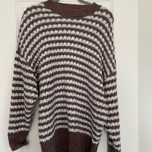 Zara Striped Sweater - Brown
